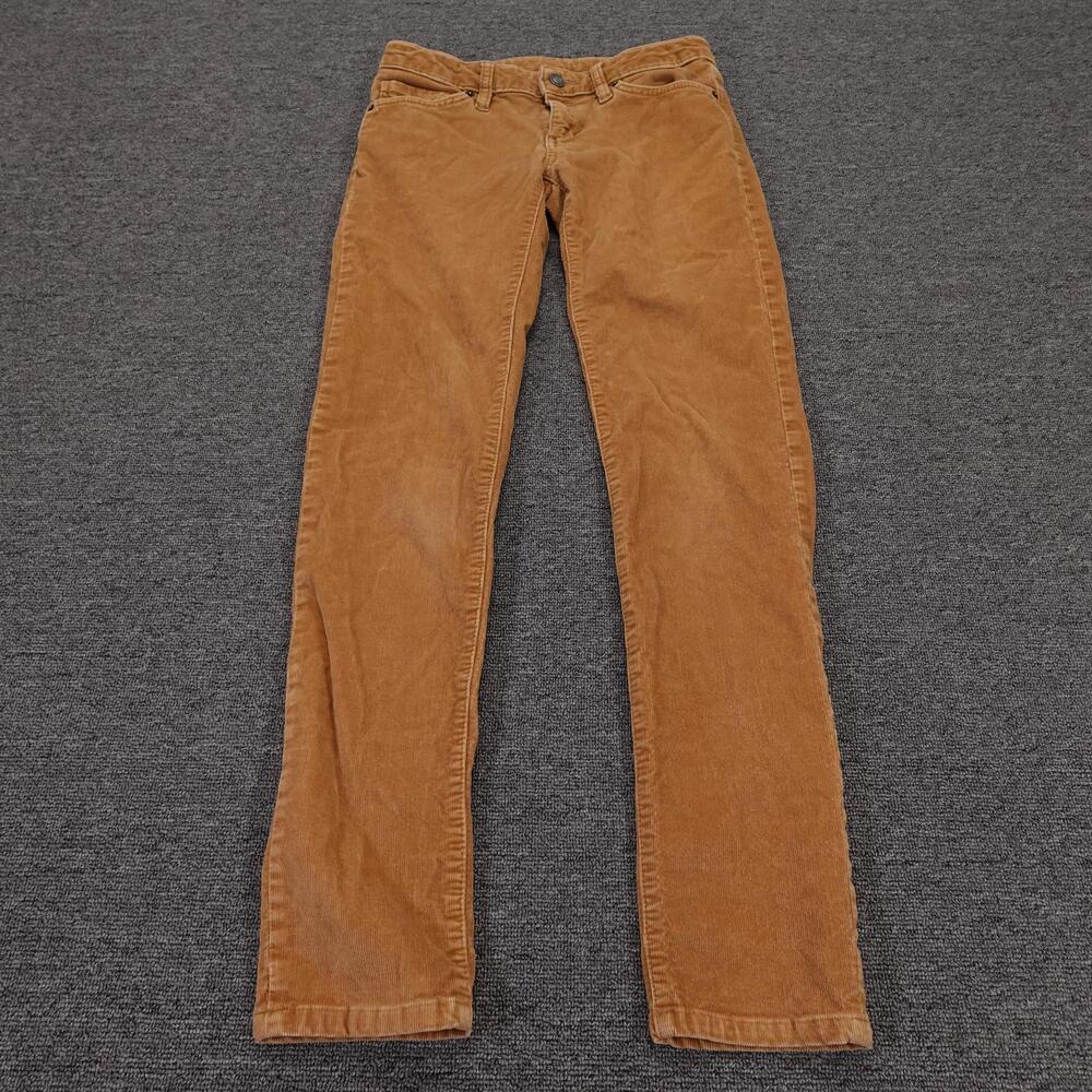 Patagonia Pants Womens 27 Brown Corduroy Slim Skinny Organic Cotton Stretch